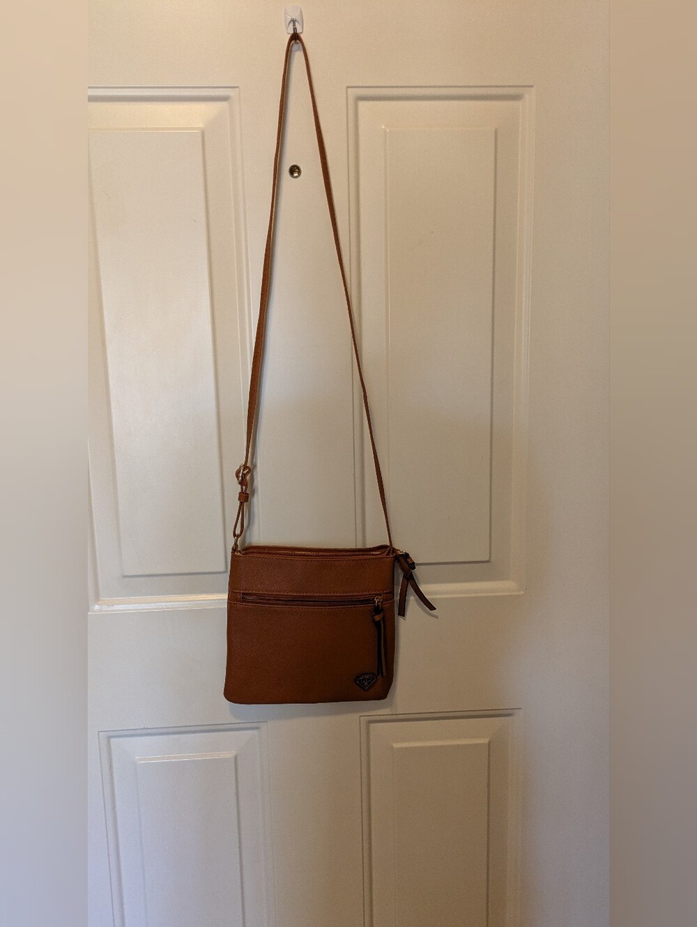 Compact Brown Crossbody Shoulder Bag